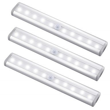 1 W 100 lm 10 LED Beads Infrared Sensor LED Cabinet Light Warm White Cool White 5 V Cabinet