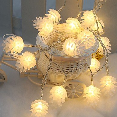 LED light string 10 light pine cone Christmas tree pendant simulation pine cone light night light battery box light