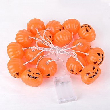 Halloween Pumpkin Skull String Lights with 16 LED Beads Hanging Pumpkin Lights 220V Atmosphere Lights Warm Light