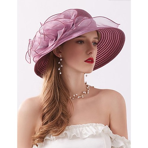 Women casual fashion cute chiffon lace soft hat sun hat flower