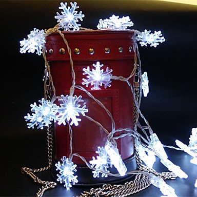 LED light string 20 lights snowflake Christmas tree pendant decoration lights night light battery box light