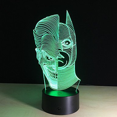 3D night light remote control / RC night vision small size color art LED modern / contemporary