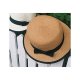 Women basic cute straw straw hat color