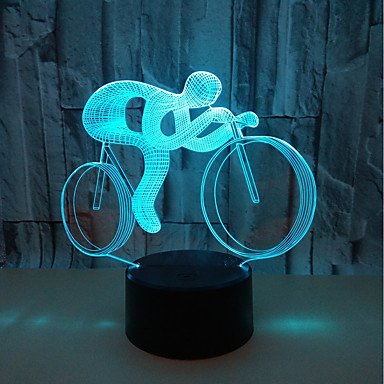 3D night light color changing USB touch sensor / creative / with USB port