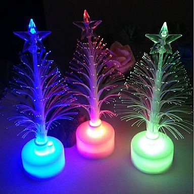 LED battery power light 7 color night light desktop desktop Christmas tree decoration holiday party