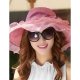 Female holiday chiffon sun hat jacquard