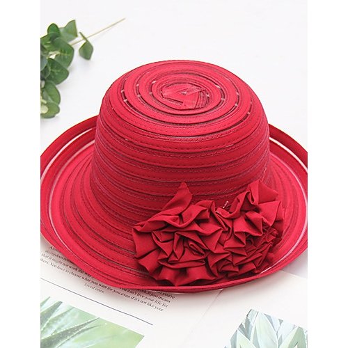 Female basic cute straw hat straw hat sun hat flower