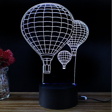 LED Night Light / 3D Night Light Color Change / Replace DC Power / USB Color Change / Creative / Decoration 5 V 3D