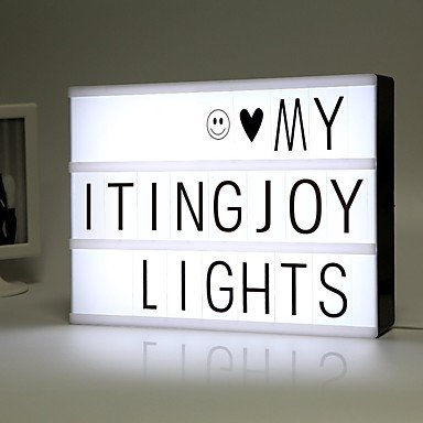 Movie light box combination lamp with letters and LED lights creative home shop decoration