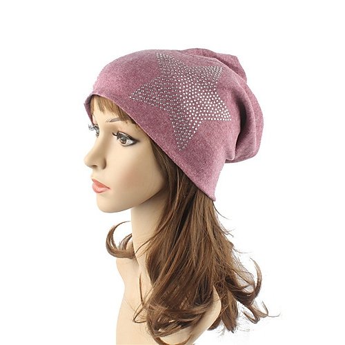 Female cute polyester soft hat sun hat, solid color