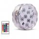 10 Led Remote Control RGB Dive Light Battery Operation Underwater Night Light Outdoor Vase Bowl Garden Party Decoration