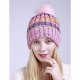 Women Acrylic Knitted Soft Hat Weave