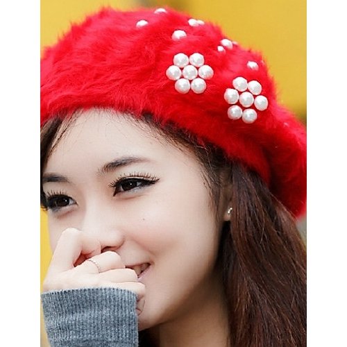 Women Basic Holiday Polyester Beret Color