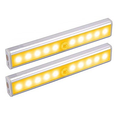 1 W 100 lm 10 LED Beads Infrared Sensor Easy to Install Light Sensors LED Cabinet Lights Warm White White Cabinets Home/Office K