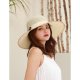 Women basic cute polyester sun hat solid color