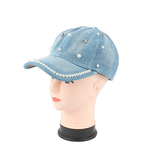 Women Party Cotton Polyester Baseball Cap Sun Hat Solid Color Solid Color